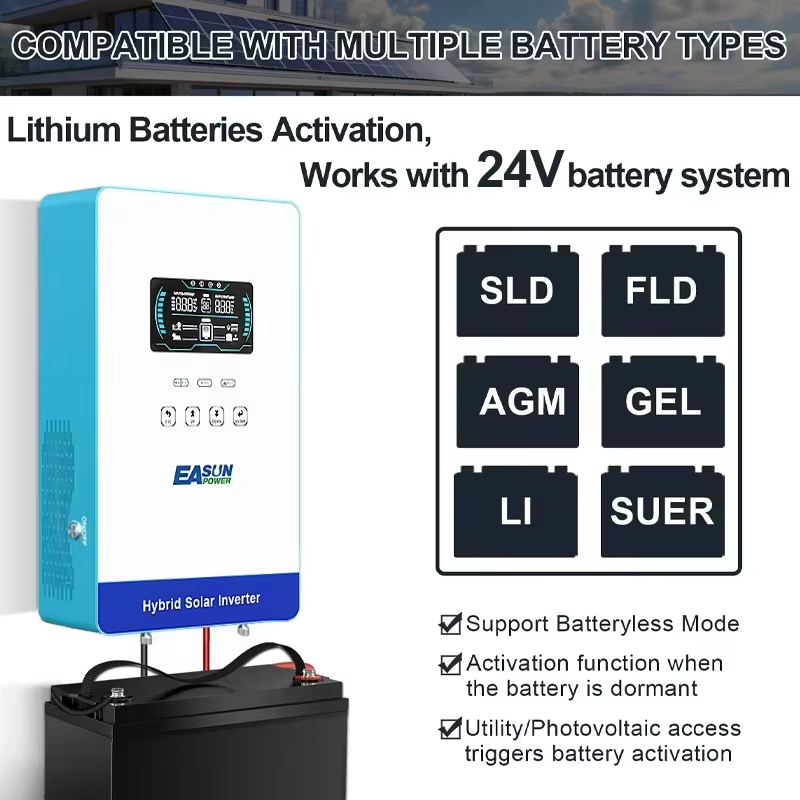 EASUN POWER hibrit güneş enerj - Grid Tie Inverter Limiter 2000W incelemesi ve fiyatı