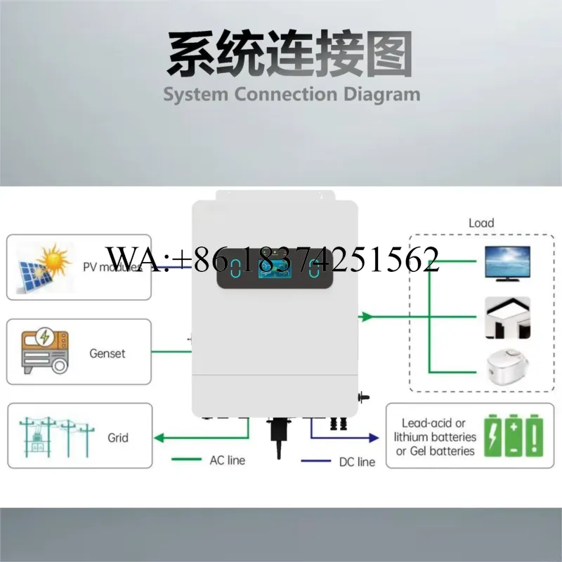 Wmwmnu 6KW 8KW 10KW 11KW Hibri - Split Phase Inverter 10Kw 110V 220V incelemesi ve fiyatı