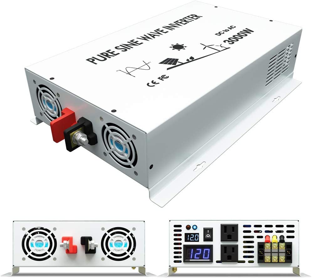 Saf sinüs dalga güç inverteri  - Inverter Pure Sine Wave 60Hz 120V 3000W incelemesi ve fiyatı