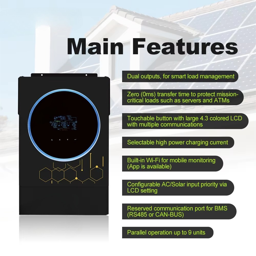30+ Yıllık Profesyonel Tedarik - Off Grid Solar Inverter 48V 6000W incelemesi ve fiyatı