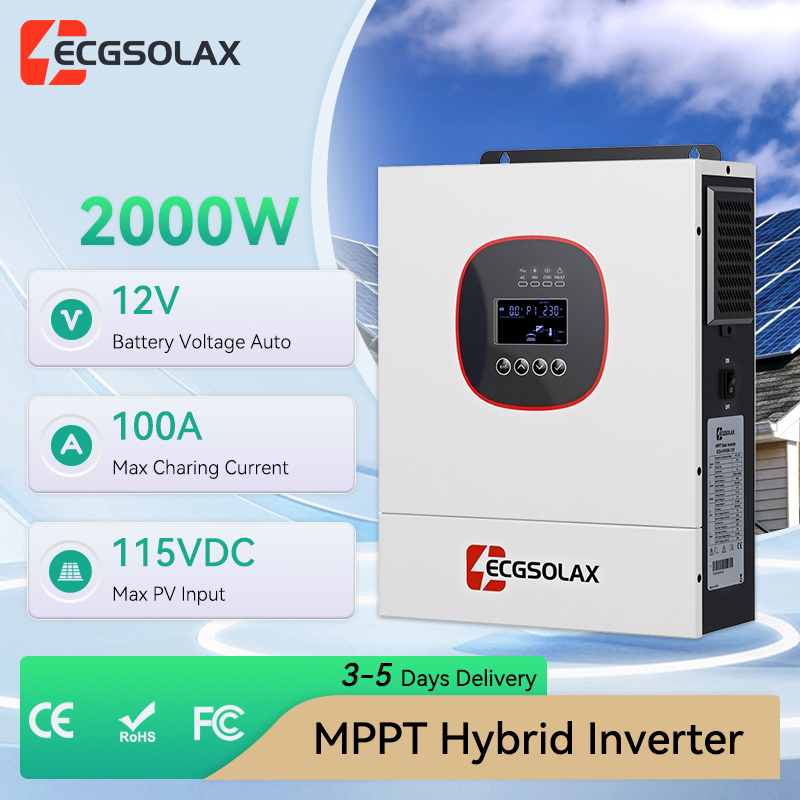 ECGSOLAX 2000W 12V MPPT Hibrit - Grid Tie Inverter Limiter 2000W incelemesi ve fiyatı